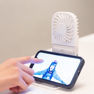 Fans Handheld Foldable Wearable Multifunctional Small usb Folding Phone <strong>Holder</strong> Pocket Mini Portable Foldable Portable fan - Product Image 6