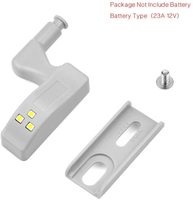 Lumière Led sous forme de charnière d'armoire, capteur rouge, éclairage de garde-robe, ampoule de porte d'armoire, lumière de cuisine