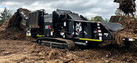 Broyeur horizontal 2680XP 755HP remplace le déchiqueteur à disques de grande taille pour le traitement des souches, des racines et des palettes, monté sur chenilles, autopropulsé