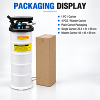Extracteur d'huile en plastique 6,5 L, manuel et pneumatique, pour vidange d'huile moteur et de liquide de frein, outil de réparation automobile OEM
