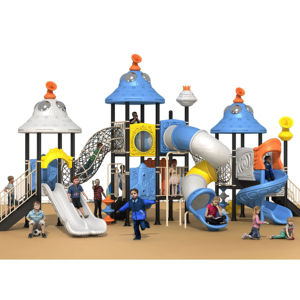 Maidele Garden Yard Play Set Parque <span class=keywords><strong>de</strong></span> atracciones Instalaciones Equipo Kid Outdoor Playhouse con tobogán - Product Image 1