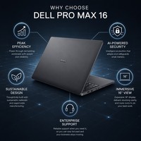 Dell Pro Max Laptop Aziendale da 16 Pollici, Notebook ad Alte Prestazioni con Processore Intel Core, PC Workstation con Windows 11 Professional