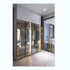Armario de Puertas de Vidrio de Lujo Ligero, Armarios Personalizados para Dormitorio, Puertas Corredizas Modernas, Armarios de Dibujos Animados, Cómoda de Vidrio para Dormitorio - Product Image 6