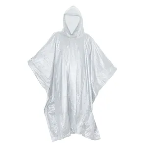 Poncho da pioggia biodegradabile compostabile con Logo personalizzato Poncho da pioggia ecologici in amido di mais