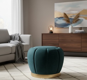 Taburetes y Otomanas Modernos Contemporáneos, Muebles con Asientos Acolchados y Reposapiés para Sala de Estar, Dormitorio, Salón, Hotel e Interiores - Product Image 2