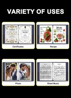 1 Hoja de Protectores Transparentes para Hojas, Protectores de Plástico para Archivadores de 3 Anillas, Fundas de Plástico para Documentos Tamaño Carta, Suministros de Oficina