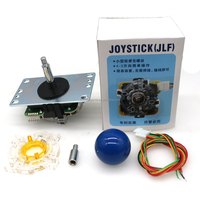 Kit DIY de boutons pour manette d'arcade SANWA JLF 8YT 8 directions pour console de jeu d'arcade, en métal et plastique, version anglaise