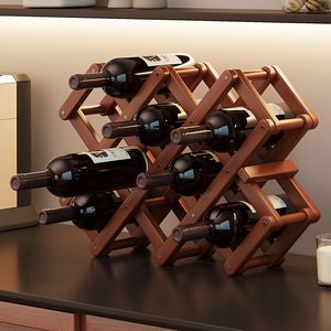 Estante/estantería para vinos con compartimentos, no requiere instalación, pequeño mueble/vitrina para múltiples botellas, fácil de usar - Product Image 3