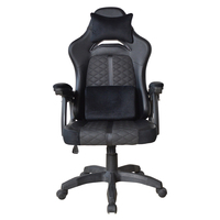 Chine Chaise de bureau de jeu ergonomique noire inclinable confortable personnalisée avec accoudoir à tringlerie amélioré pour la détente