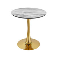 Tables de réception combinées pour événements et hôtels, avec plateau en marbre imperméable, style contemporain, robustes et économiques