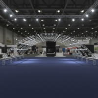 Sistema de Techo de Arco Curvo de Aluminio para Conciertos al Aire Libre, Estructura de Iluminación Circular para Escenarios y Equipos de Sonido