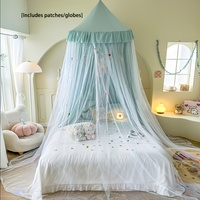 Nouvelle moustiquaire de lit double couche pliable et respirante en maille pour chambre à coucher
