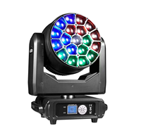 Projecteur mobile Bee-eye 4-en-1 19*15W, 4 modes, contrôle DMX. Éclairage LED pour scène DJ et mariage avec RGBW