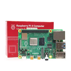 Original Raspberry Pi 4 modèle B 4GB 1.5GHZ CPU sans fil 5.0 double interface POE Ethernet Raspberry Pi 4ème génération Type B