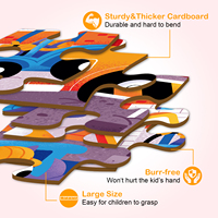 Haute qualité éducatif Montissori Puzzle enfant dessin animé 46 pièces papier géant sol Puzzle pour enfants