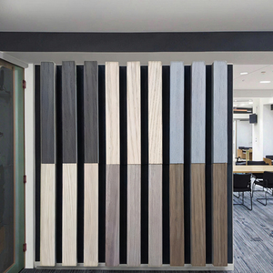 Musterdesign MDF Polyesterfaser Holzlatten Schallabsorbierende Geräuschunterdrückung Texturierte Oberfläche für Heimstudio Auditorium - Product Image 2