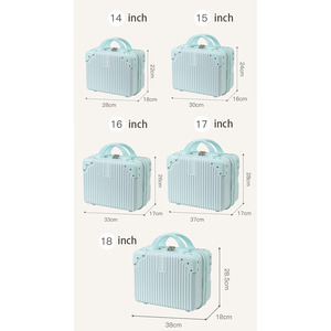 Maleta <span class=keywords><strong>de</strong></span> Viaje <span class=keywords><strong>Pequeña</strong></span> para Mujer, con Logotipo Personalizado, Mini Maleta <span class=keywords><strong>de</strong></span> <span class=keywords><strong>Maquillaje</strong></span> <span class=keywords><strong>de</strong></span> 14 a 18 Pulgadas, <span class=keywords><strong>Caja</strong></span> <span class=keywords><strong>de</strong></span> Regalo, <span class=keywords><strong>Caja</strong></span> <span class=keywords><strong>de</strong></span> Empaque - Product Image 5