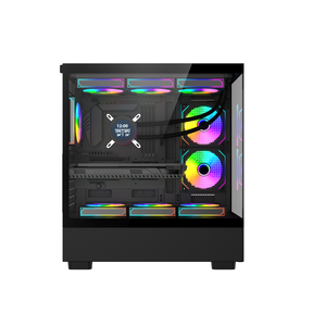 Fábrica al por mayor ATX Mid Tower PC Case Gaming Case <span class=keywords><strong>Desktop</strong></span> Tempered Glass <span class=keywords><strong>Computer</strong></span> Cases & Towers Support 360 Cooler - Product Image 6