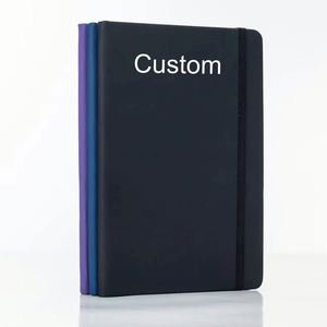 Customized <b>A5</b> Journal Notebook New Design Hardcover <b>Diary</b> with Embossed Logo PU Leather School Notebooks for Students - Product Image 3