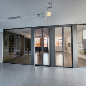 Parete Divisoria in Vetro Singolo da 60mm con Telaio Sottile da 30mm, Design Moderno Ecologico e Durevole per Spazi Commerciali e Uffici - Product Image 2