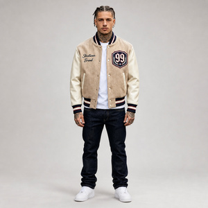 Custom <b>Baseball</b> <b>Jacket</b> Leather Sleeves Casual Wear Comfortable Custom Design Varsity <b>Jacket</b> Letterman <b>Jacket</b> <b>Men</b> <b>Baseball</b> <b>Jacket</b> - Product Image 1