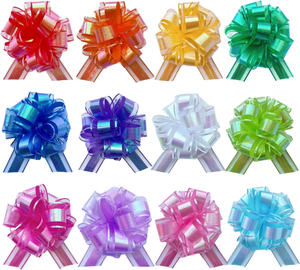 Cross-border Plaid Tulle Yarn Hand-held <b>Garland</b> Fresh Stylish Square-patterned butterfly Pull-up China Grand Openings Parties - Product Image 1