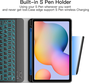 Có Thể Tháo Rời Từ PU Da Bàn Phím Trường Hợp Đối Với Samsung Galaxy Tab S6 Lite 10.4 SM P610 Máy Tính Bảng Bao Gồm & Trường Hợp Với S Pen Chủ - Product Image 3