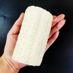 Eko doğal Luffa sünger peeling vücut kesesi biyobozunur cilt bakımı Spa duş banyo süngeri mısır kullanımlık lif kabağı sünger