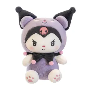 JM Custom all'ingrosso Sanrio Kuromi peluche zaino Kuromi animali di pezza giocattolo cuscino bambola