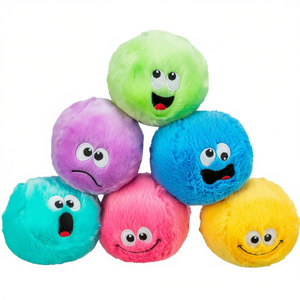 Juguete de Peluche para Perro, Pelota de 10 cm, Varios Colores, Juguete Suave para Mascotas - Product Image 2
