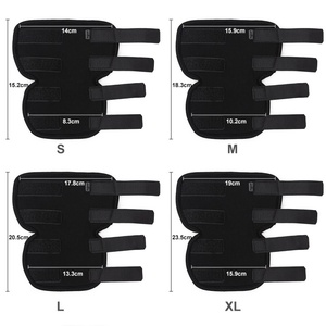 Support de jarret de chien en néoprène de style classique avec bord doux et impression de rubans décoré ACL Dog Leg Wrap - Product Image 3