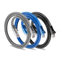 Câble Ethernet blindé UTP FTP STP SFTP en cuivre avec gaine PVC Cat5 Cat5e Cat6 Cat6a Cat7 avec connecteur RJ45 de 1M 3M 5M