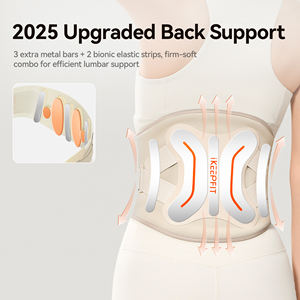 Kabelloser Aufladbarer Massagegürtel 6000nm 14000nm Tiefenvibrationstherapie mit Graphen-Heizung 8000mAh Akku und Drahtloser Fernbedienung - Product Image 3