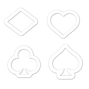 Nuevo Producto, Juego de 4 Utensilios de Cocina de Simulación de Póker, Herramientas de Decoración de Pasteles de Fondant de Plástico, Venta Directa de Fábrica - Product Image 5