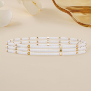 <span class=keywords><strong>Kauri</strong></span> Peach Mood People's Day Bracelet perles de verre blanc Bracelet de perles Ensemble de bijoux six pièces pour amoureux Forme de clé/Bracelets Cadeaux - Product Image 4