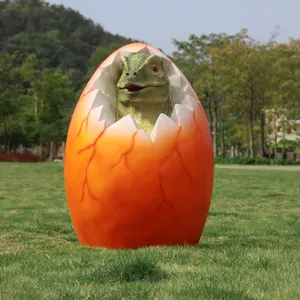 Satılık renkli dinozor yumurtası eğlence parkı için dinozor yumurtası oyuncak yaşam boyutu dinozor yumurtası