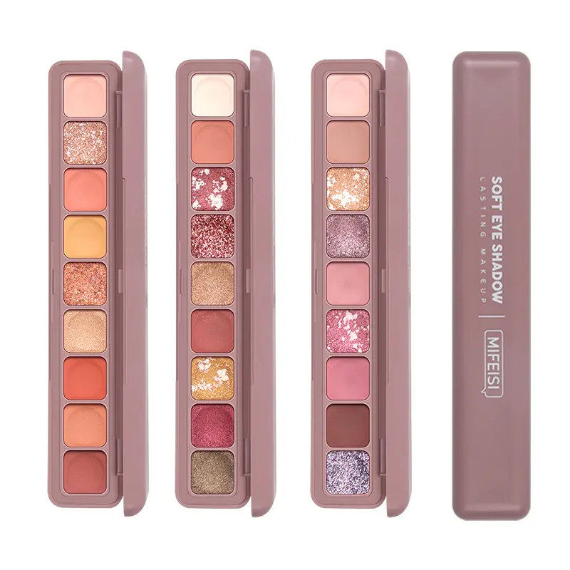 MFS – palette d'ombres à paupières mates de 9 couleurs, à paillettes, durables, imperméables et sans floraison, pour créer un beau maquillage pour les yeux