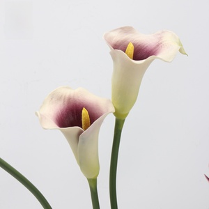 LO-634 Wholesale Premium PU Real Touch Crescent Calla <strong>Lily</strong> Artificial <strong>Flowers</strong> Single Stem Faux Floral for Arrangement - Product Image 5