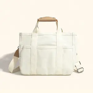 2024 Student Verpleegster Lunch Tas Schoudertassen Vrouw Custom Canvas Dames Draagtassen Met Zak