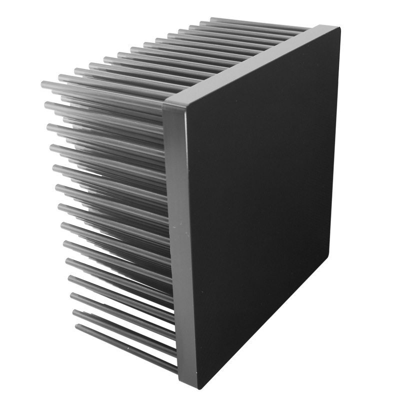 Квадратный холоднокованый радиатор 125*125*70, кованый процесс из чистого алюминия