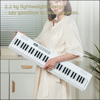 BD-889 Portable Keyboard Piano 61 Keys Electric Organ Foldable Musical Instruments Beginner-friendly Support Customization