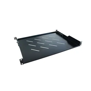 1u lade cantilever Suppliers-1U 4-point cantilever shelf for network cabinet