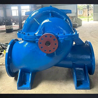 Pompe centrifuge horizontale à double aspiration grande capacité pour l'approvisionnement en eau propre et l'irrigation (surpresseur)