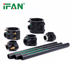 IFAN hệ thống thủy lợi HDPE phụ kiện đường ống PN16 PP nén phụ kiện đen yên kẹp HDPE phụ kiện - Product Image 6