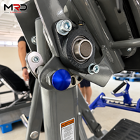 Máquina de remo comercial de doble función, máquina de remo guiada por rieles, entrenador multifuncional de músculos dorsales para gimnasios