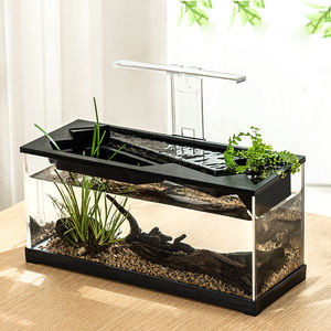 Groothandel 20 Gallon Ultra Heldere Vis Aquarium Bureau Decoratief Vis Aquarium Modern Zoutwater Vis Aquarium met Waterpomp - Product Image 2