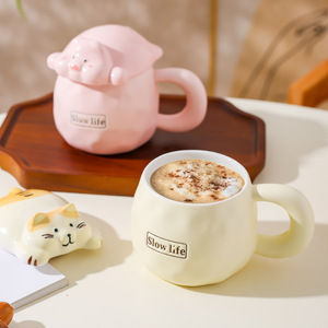 Tazza in Ceramica Creativa Tridimensionale con Manico a Cartone Animato, Resistente alle Alte Temperature, Design Moderno per Ragazze e Bambini - Product Image 3