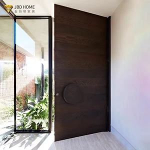 <span class=keywords><strong>Porte</strong></span> pivotante en acier robuste - <span class=keywords><strong>Porte</strong></span> d'entrée pivotante extérieure commerciale sécurisée avec conception antivol pour bureau - Product Image 3