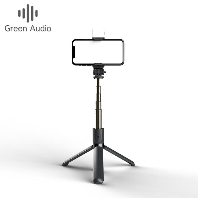 GAZ-L03S Professional BT Selfie Stick Integrated Led Fill Light Bracket Camera God Tripod Handheld Stabilizer Mini Selfie Stick