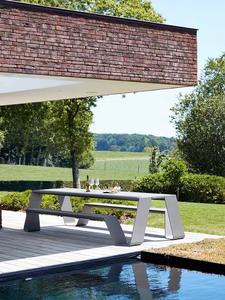 Mesa de Parque de Acero Inoxidable y Aleación de Aluminio para Exteriores XY Best - Product Image 4